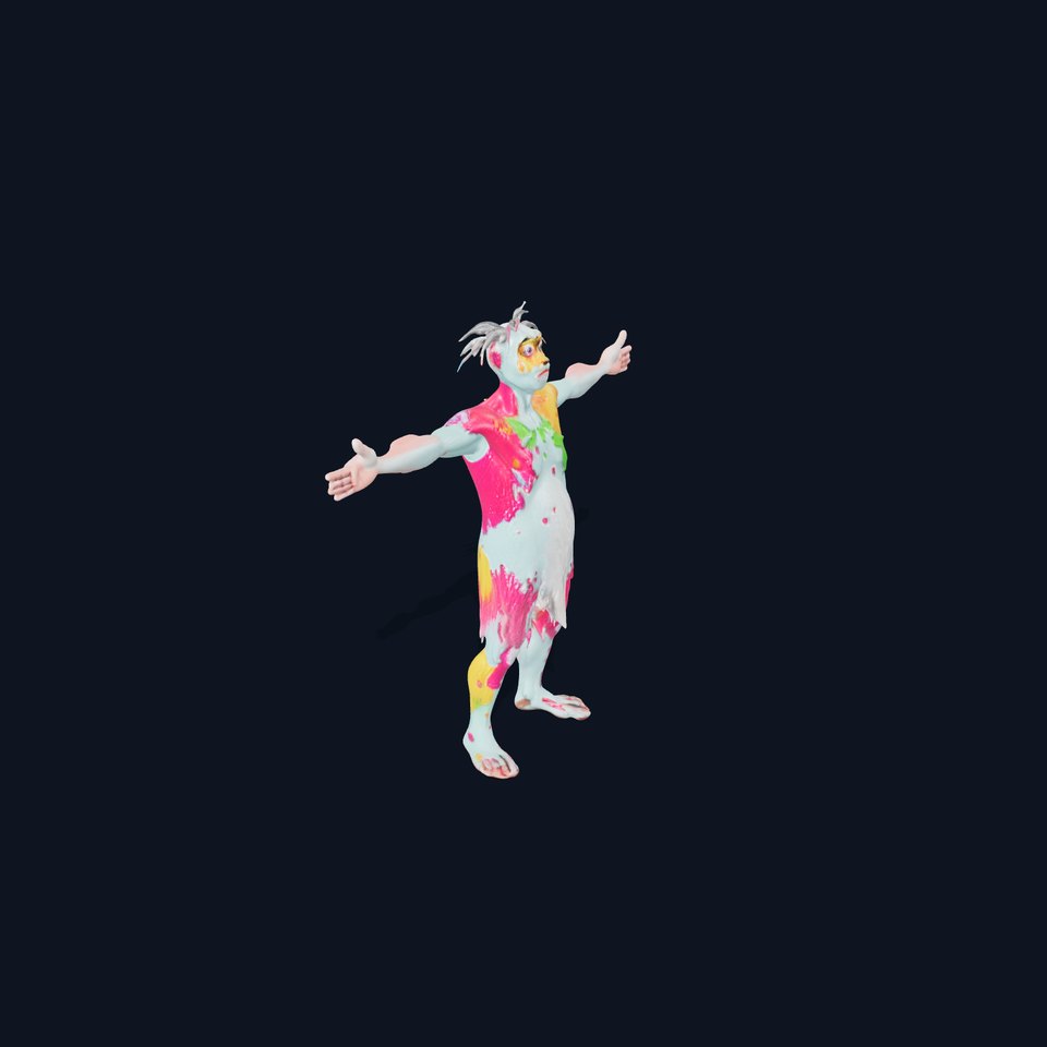 Colorful Creature Model Pack with Detailed Fur Texture